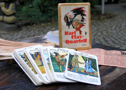 Showcase exhibition "Yakari, Winnetou & Co. - Our fascination with Indians, past and present", Karl May playing cards